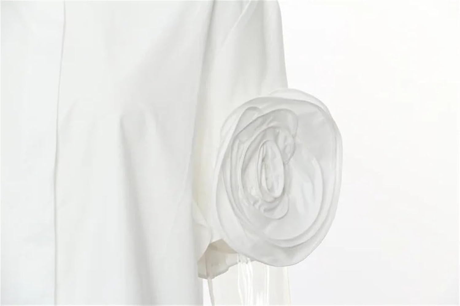 Amazon.com: Women's White Floral Blouse Single Breasted